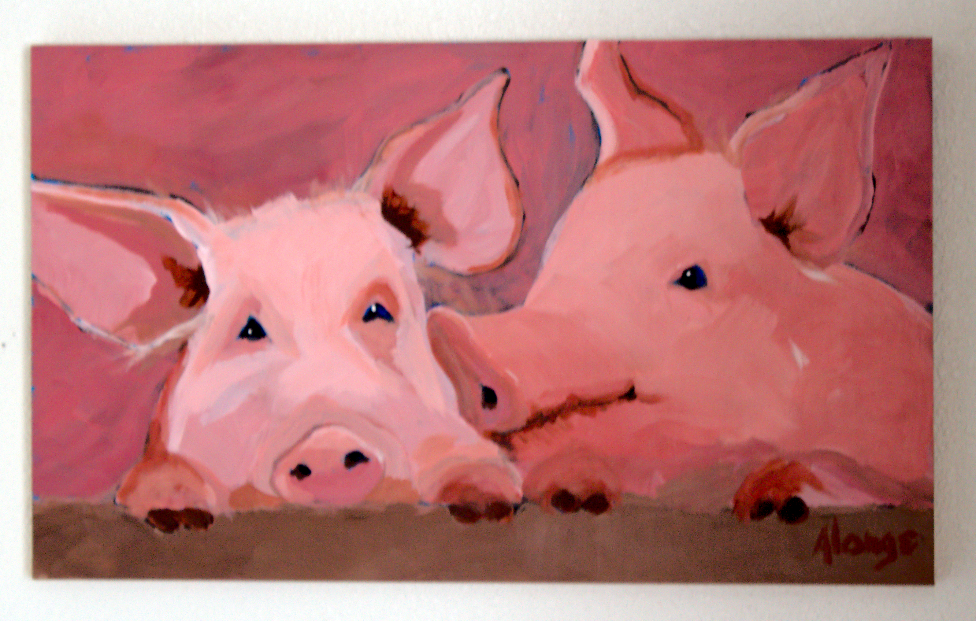 "This little Piggie"
12 x 20 Acrylic on Board