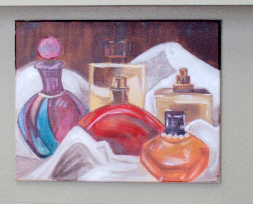 "Fragrance Counter"
11 x 14 Acrylic on Canvas